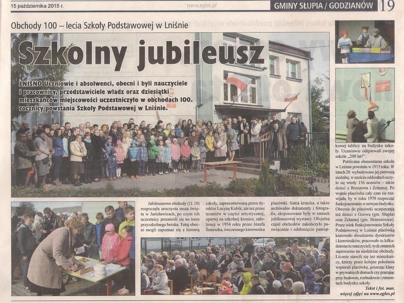 100-lecie Szkoły w Lniśnie