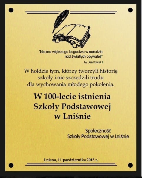 100-lecie Szkoły Podstawowej w Lniśnie